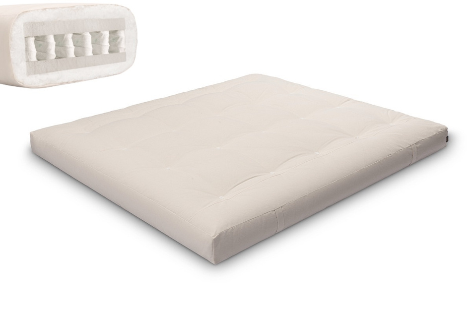 Futon Mattress 180x200 - Hybrid Pocket H3 - Pascall Ecru