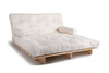 Sofa Bed Futon 160x200 - Slim Comfort Classic - Pascall Ecru