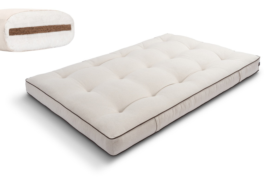 Futon Mattress 120x200 with coconut - Medium Coco - Pascall Kedro Linen