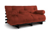 Sofa Bed Futon 160x200 - Slim Basic Black - Pascall Brick