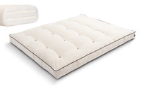 Futon Mattress 180x200 with latex - Medium Duo Latex - Pascall Kedro Ecru