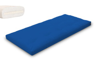 Futon Mattress 90x200 with latex - Slim Latex - Pascall Blue