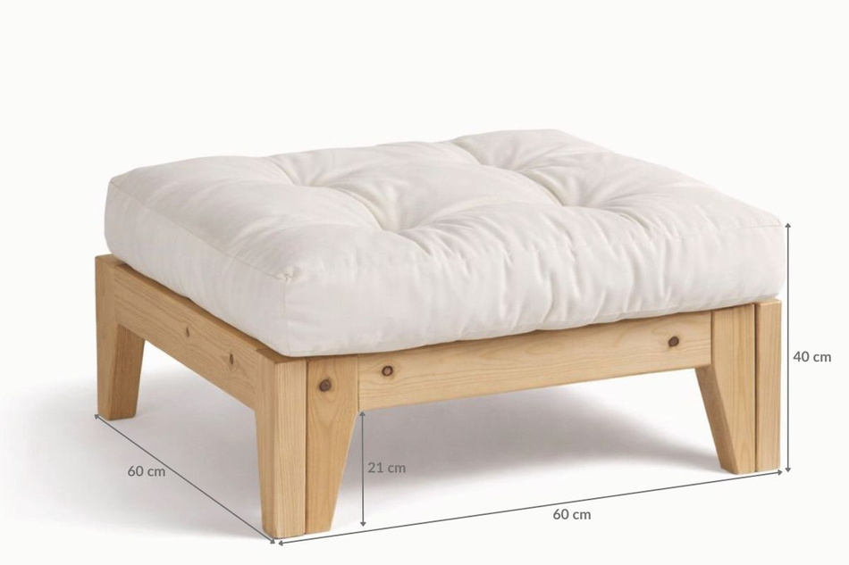 Footrest Sakura - Pascall Futon Light Grey