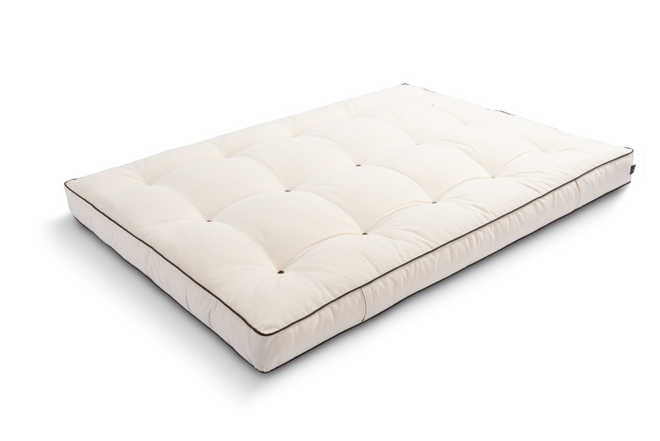 Futon Mattress 140x200 with coconut - Medium Duo Coco - Pascall Kedro Ecru