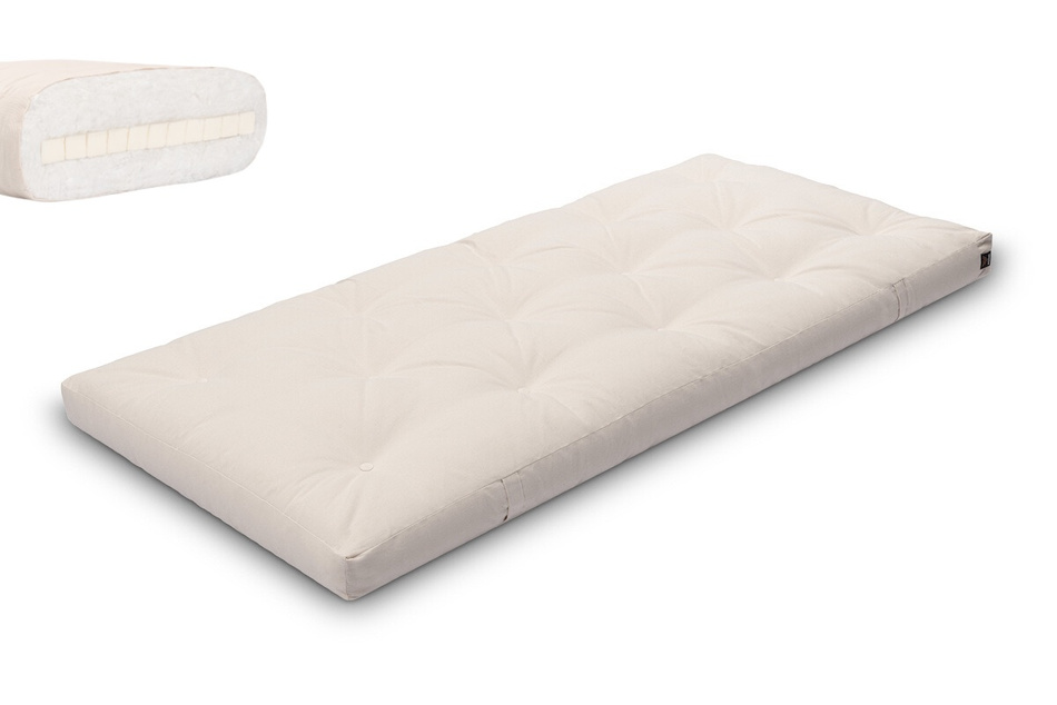 Futon Mattress 90x200 with latex - Slim Latex - Pascall Ecru