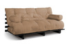 Sofa Bed Futon 180x200 - Slim Basic Black - Pascall Beige