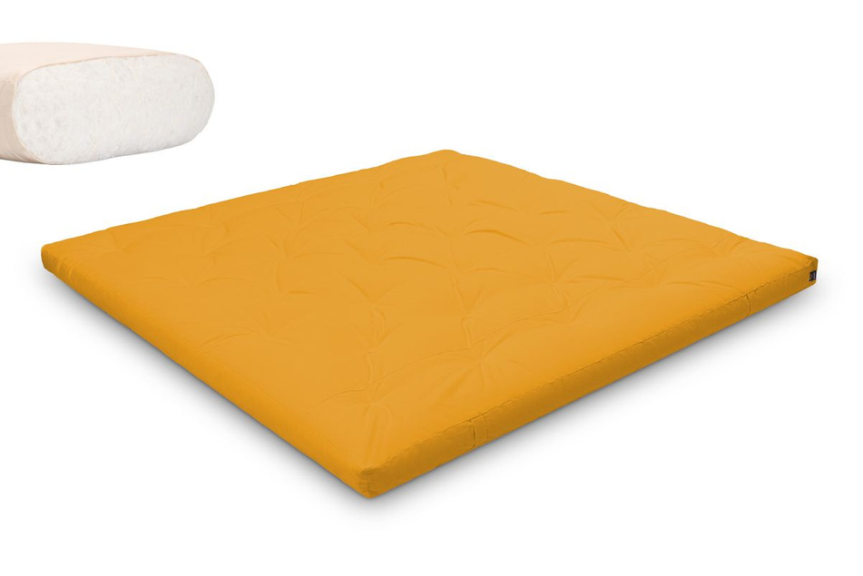 Futon Mattress 200x200 - Slim Natural - Pascall Yellow