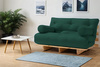 Sofa Bed Futon 120x200 - Slim Basic Classic - Pascall Khaki