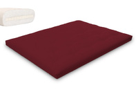 Futon Mattress 160x200 with latex - Slim Latex - Pascall Burgundy