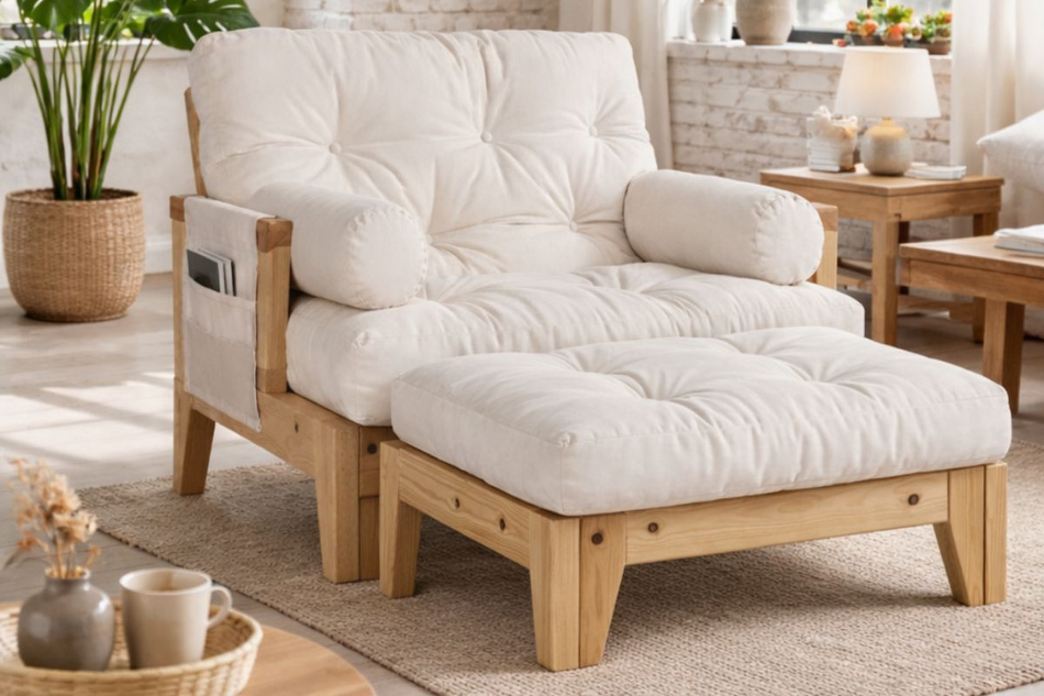 Armchair Sakura - Pascall Futon Khaki