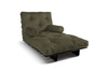 Sofa Bed Futon 90x200 - Slim Basic Black - Pascall Khaki