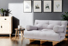 Sofa Bed Futon 180x200 - Slim Exclusive Classic - Pascall Grey
