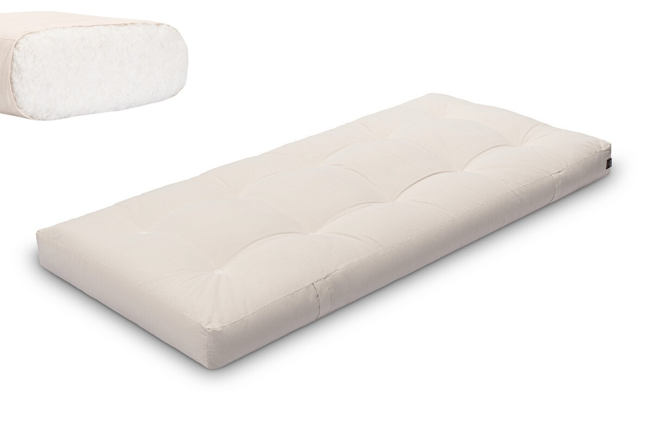 Futon Mattress 90x200 - Medium Natural - Pascall Ecru