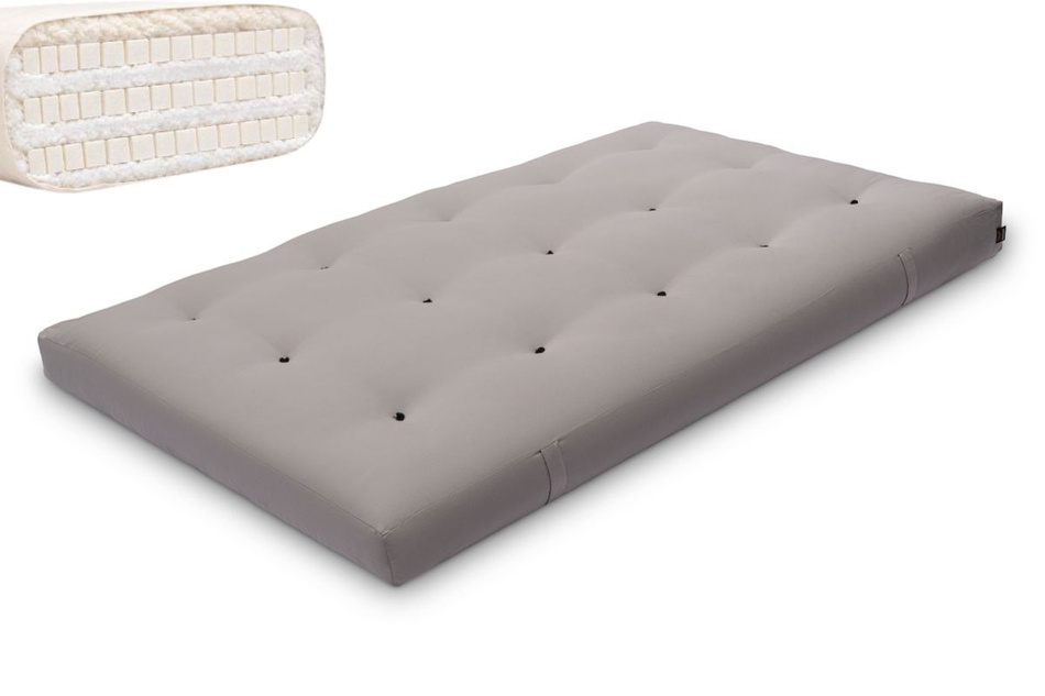 Futon Mattress 120x200 with latex - Comfort Trio Latex Wool - Pascall Grey