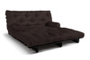 Sofa Bed Futon 180x200 - Slim Exclusive Black - Pascall Brown