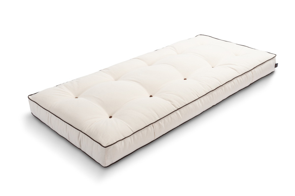 Futon Mattress 90x200 with coconut - Medium Duo Coco - Pascall Kedro Ecru