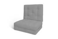 Materac Składany 90x200 - Futon Pascall Flex Natural Gołębi Popiel