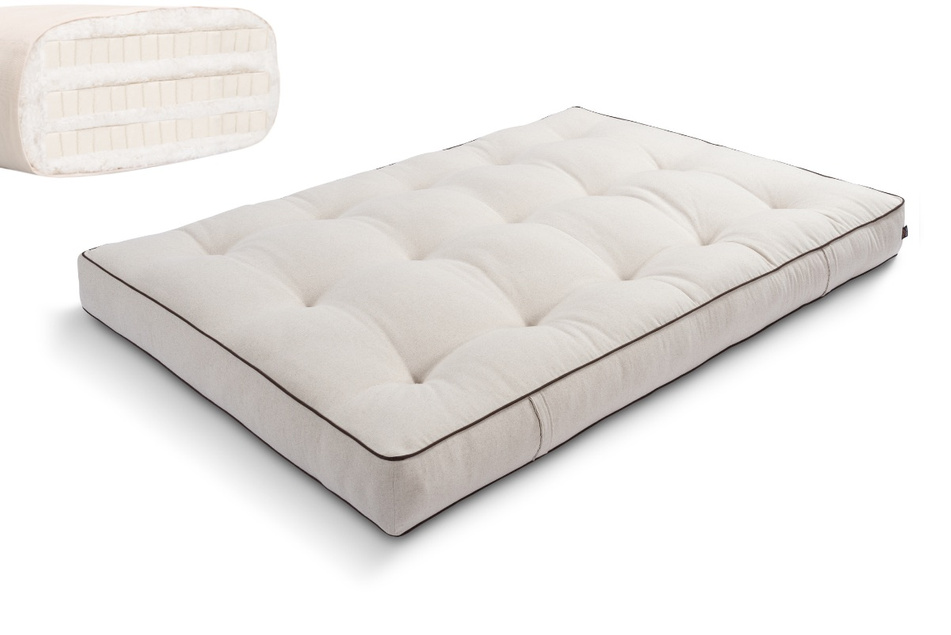 Futon Mattress 120x200 with latex - Comfort Trio Latex - Pascall Kedro Linen