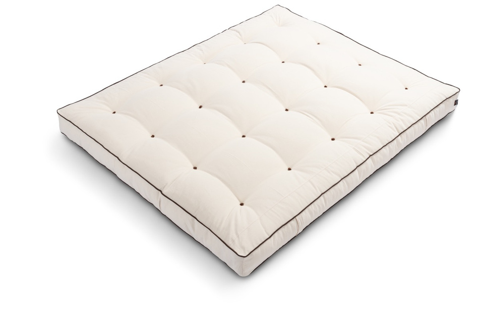 Futon Mattress 200x200 with latex - Medium Latex - Pascall Kedro Ecru