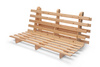 Sofa Bed Futon 160x200 - Slim Comfort Classic - Pascall Ecru