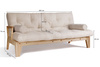 Sofa bed 200 cm - Sakura - Pascall Futon Linen