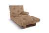 Sofa Bed Futon 90x200 - Slim Basic Classic - Pascall Beige