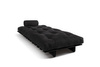 Sofa Bed Futon 90x200 - Slim Exclusive Black - Pascall Black