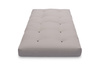 Futon Mattress 90x200 with wool, latex and 2x coconut - Comfort Wool Hard - Pascall Grey