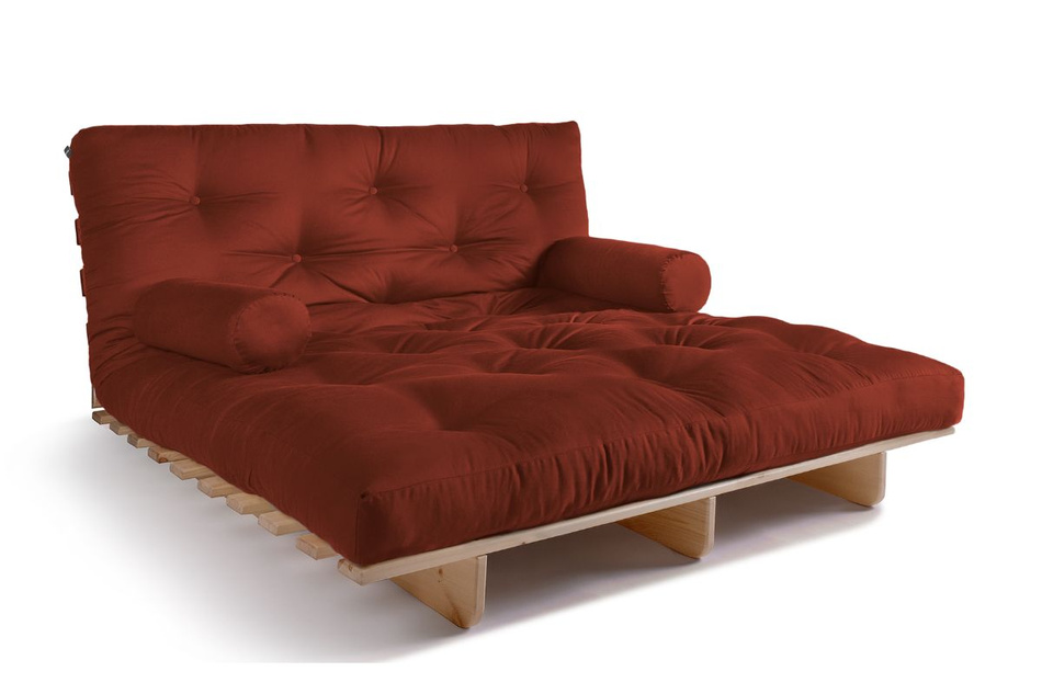 Sofa Bed Futon 140x200 - Slim Basic Classic - Pascall Brick