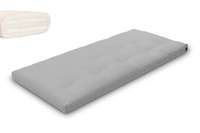 Futon Mattress 90x200 with latex - Slim Duo Latex - Pascall Light Grey