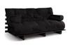 Sofa Bed Futon 180x200 - Slim Exclusive Black - Pascall Black