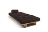 Sofa Bed Futon 90x200 - Slim Basic Classic - Pascall Brown