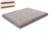 Futon Mattress 160x200 with latex and 2x coconut - Comfort Relax Hard - Pascall Grey