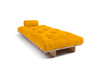 Sofa Bed Futon 90x200 - Slim Comfort Classic - Pascall Yellow