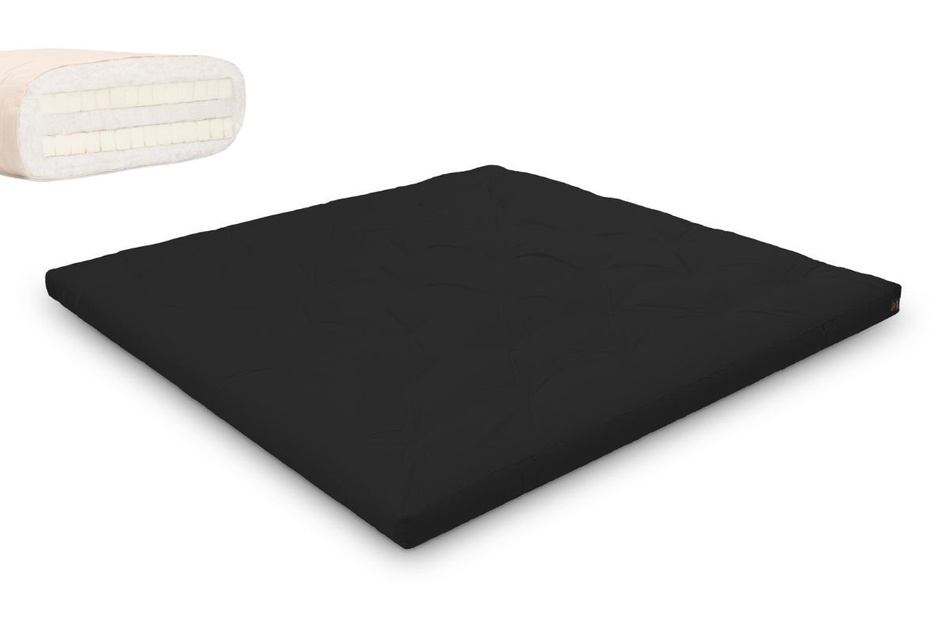 Futon Mattress 200x200 with latex - Slim Duo Latex - Pascall Black