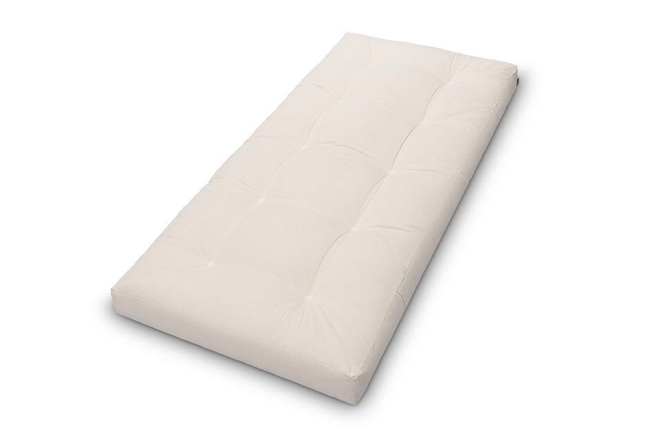 Futon Mattress 90x200 with wool, latex and 2x coconut - Comfort Wool Hard - Pascall Ecru