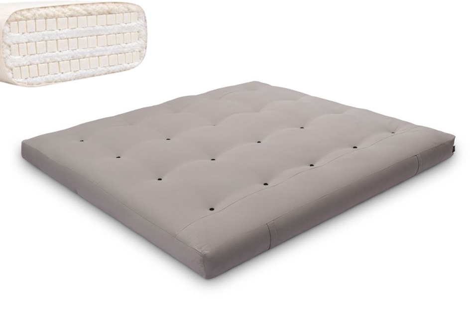 Futon Mattress 180x200 with latex - Comfort Trio Latex Wool - Pascall Grey