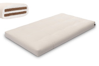 Futon Mattress 120x200 with coconut - Medium Duo Coco - Pascall Ecru