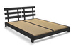 Wooden Bed 160x200 - Aisha Exclusive Black Tatami - Pascall