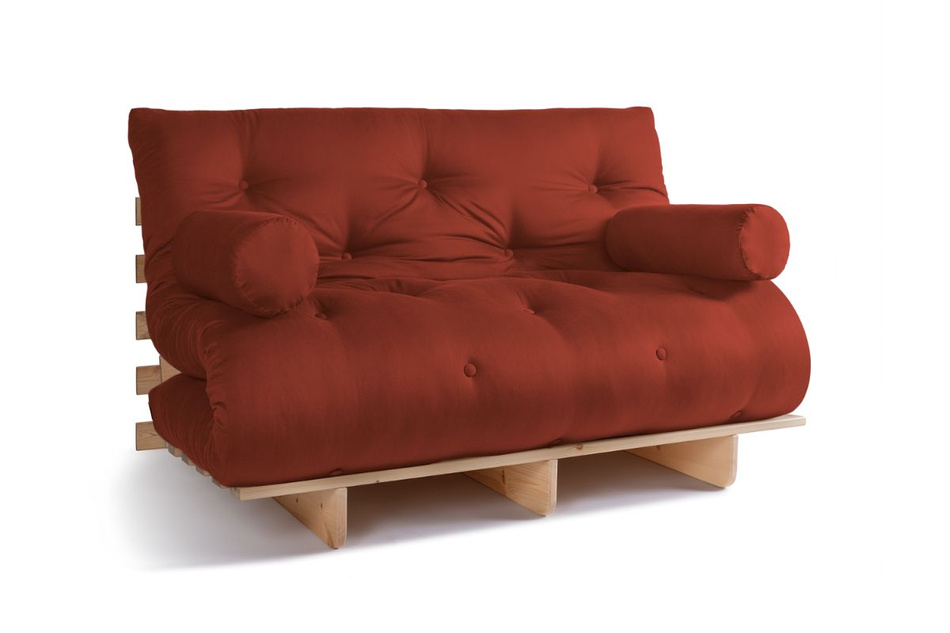 Sofa Bed Futon 140x200 - Slim Exclusive Classic - Pascall Brick