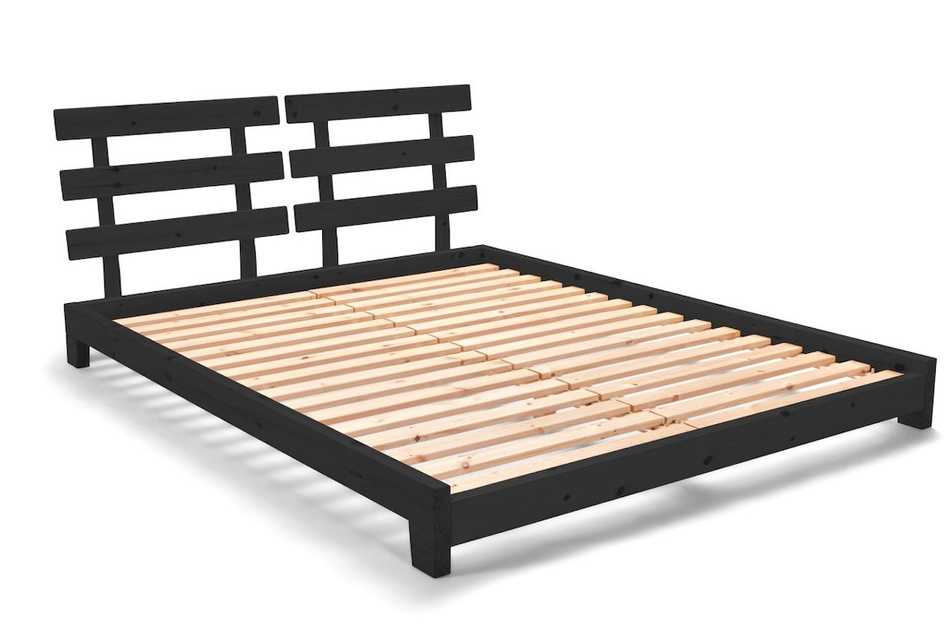Wooden Bed 90x200 - Aisha Exclusive Black - Pascall