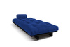 Sofa Bed Futon 90x200 - Slim Basic Black - Pascall Blue