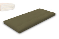 Futon Mattress 90x200 with latex - Slim Duo Latex - Pascall Khaki