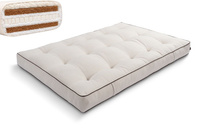 Futon Mattress 120x200 with wool, latex and 2x coconut - Comfort Wool Hard - Pascall Kedro Linen