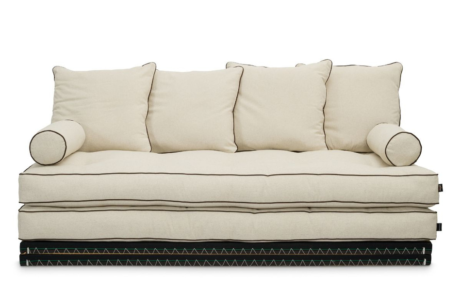 Corner Sofa Tatami Medium Duo Coco Kedro 80x200 - Pascall Futon Linen