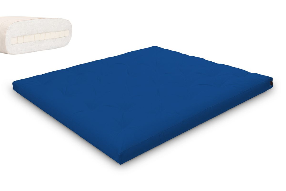 Futon Mattress 180x200 with latex - Slim Latex - Pascall Blue