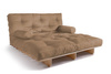 Sofa Bed Futon 140x200 - Slim Comfort Classic - Pascall Beige