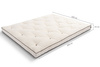 Futon Mattress 160x200 - Slim Natural - Pascall Kedro Ecru