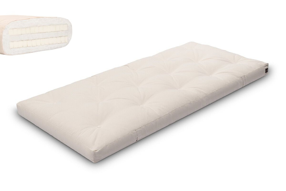 Futon Mattress 90x200 with latex - Slim Duo Latex - Pascall Ecru