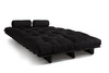 Sofa Bed Futon 140x200 - Slim Basic Black - Pascall Black